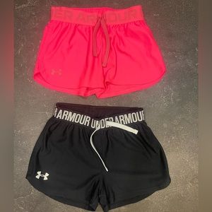 Under Armour 2 pair - Youth Small - Pink & Black
